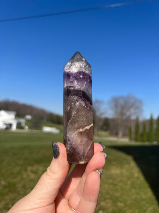 Rainbow Fluorite Tower #32