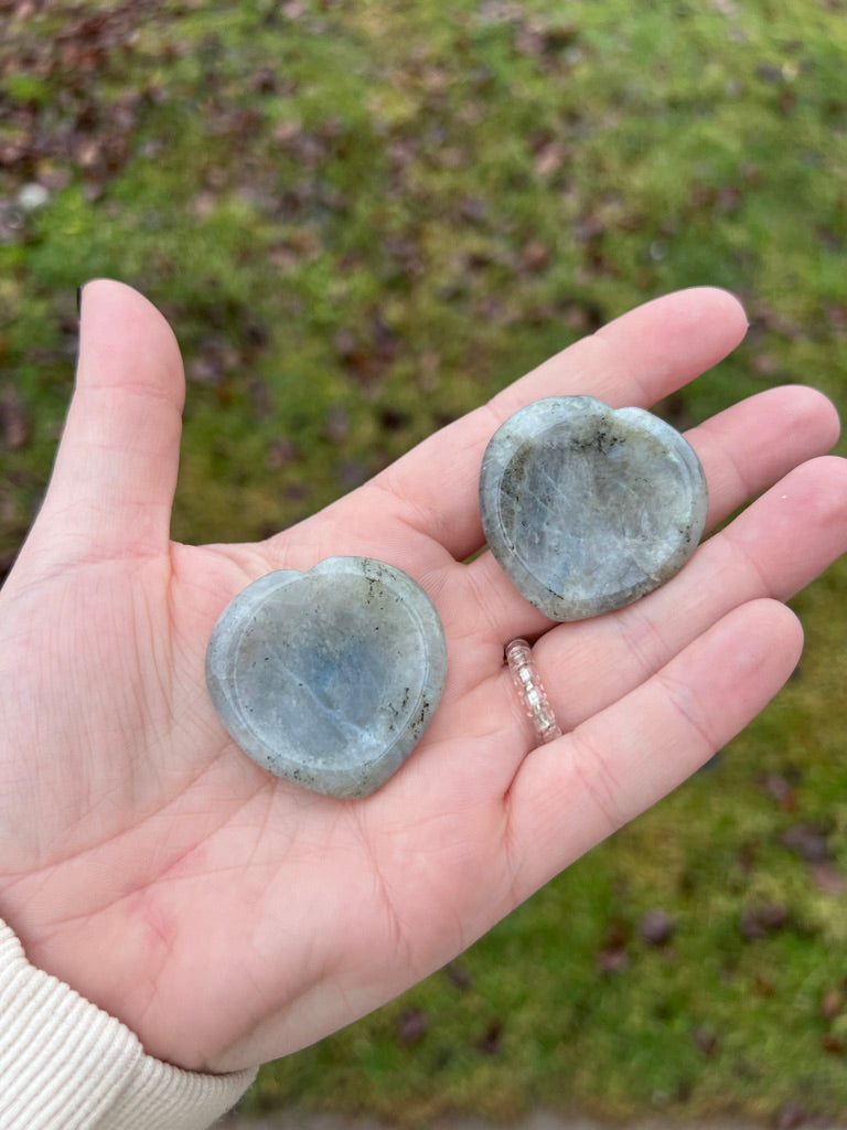 Labradorite Worry Stone (Heart Shape)