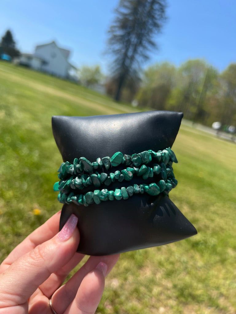 Malachite Chip Bracelet