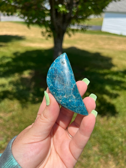 Blue Apatite Moon #2