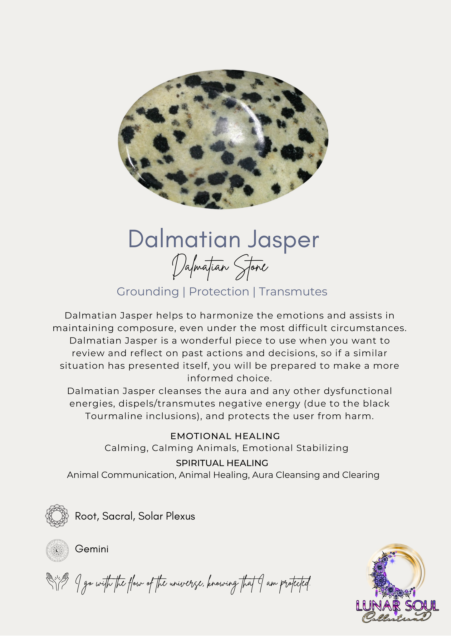 Dalmatian Jasper Worry Stone (Heart Shape)10