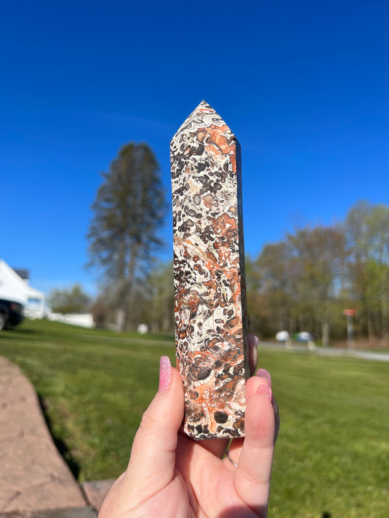 Leopard Skin Jasper Tower #1